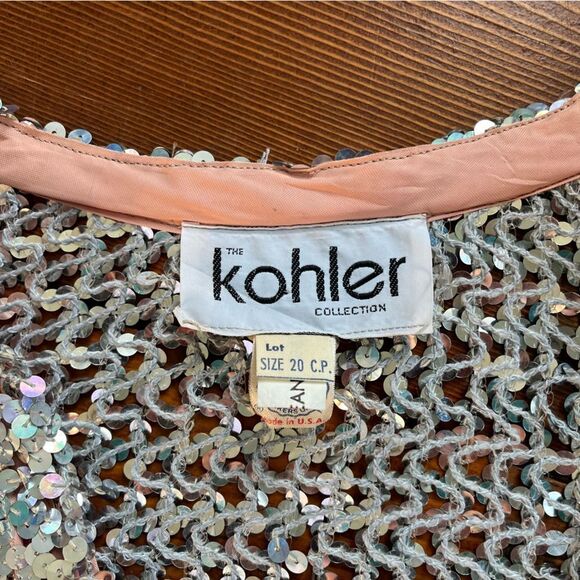 Vintage Sequins Silver 70’s Jacket - Picture 3 of 9